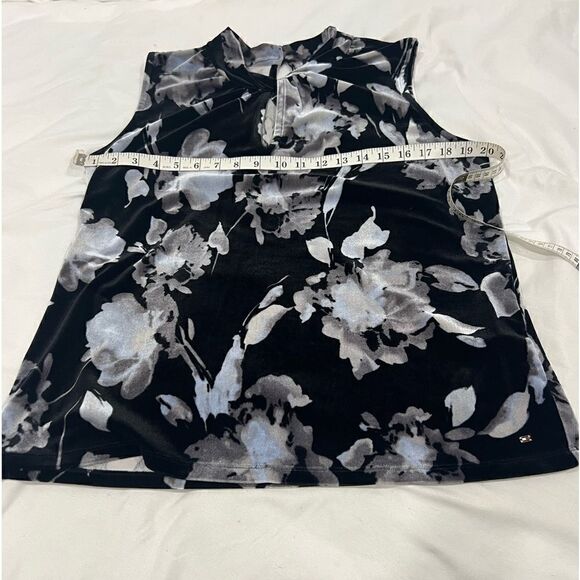 Tommy Hilfiger sleeveless velvet floral print top size XL - Picture 9 of 12